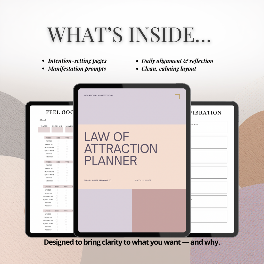 Law of Attraction Planner — Manifest with Clarity & Intention